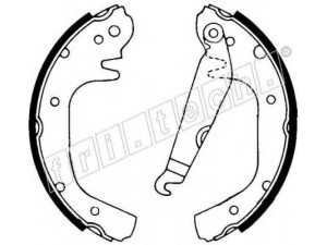 fri.tech. 1121.242 stabdžių trinkelių komplektas 
 Techninės priežiūros dalys -> Papildomas remontas
2798590, 91031958, 91032993, GBS801