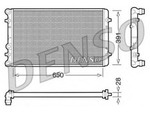 DENSO DRM02007 radiatorius, variklio aušinimas 
 Aušinimo sistema -> Radiatorius/alyvos aušintuvas -> Radiatorius/dalys
1J0121253H, 1J0121253J, 1J0121253N