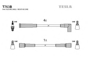 TESLA T763B uždegimo laido komplektas 
 Kibirkšties / kaitinamasis uždegimas -> Uždegimo laidai/jungtys