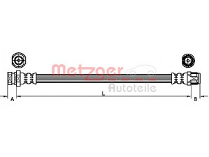 METZGER 4110213 stabdžių žarnelė 
 Stabdžių sistema -> Stabdžių žarnelės
4415858, 4423000QAD, 7701059963