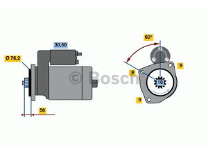 BOSCH 0 001 121 010 starteris 
 Elektros įranga -> Starterio sistema -> Starteris
1516679R, 02B 911 023 F
