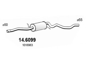 ASSO 14.6099 vidurinis duslintuvas 
 Išmetimo sistema -> Duslintuvas
1016963, 1036580, 1087571, 1109794
