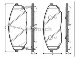 BOSCH 0 986 TB2 461 stabdžių trinkelių rinkinys, diskinis stabdys 
 Techninės priežiūros dalys -> Papildomas remontas
58101 3EE00, 58101 3EU00