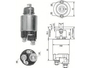 MAGNETI MARELLI 940113050230 solenoidinis jungiklis, starteris