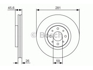 BOSCH 0 986 479 S97 stabdžių diskas 
 Dviratė transporto priemonės -> Stabdžių sistema -> Stabdžių diskai / priedai
46535086, 46765546, 46535086, 46765546