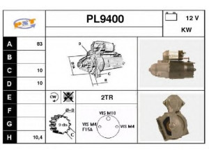 SNRA PL9400 starteris