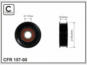 CAFFARO 157-00 kreipiantysis skriemulys, V formos rumbuotas diržas 
 Diržinė pavara -> V formos rumbuotas diržas/komplektas -> Laisvasis/kreipiamasis skriemulys
1662020019, 1662020319, 1662020719