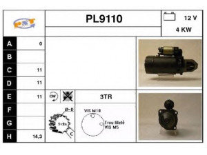 SNRA PL9110 starteris