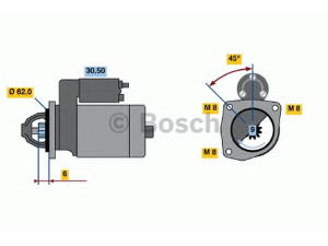 BOSCH 0 986 016 130 starteris 
 Elektros įranga -> Starterio sistema -> Starteris
5802 A8, 5802 A9, 5802 E0, 5802 J2