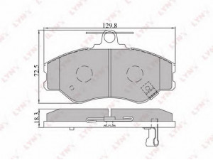 LYNXauto BD-3604 stabdžių trinkelių rinkinys, diskinis stabdys 
 Techninės priežiūros dalys -> Papildomas remontas
58101-43A00, 58101-44A00, 58101-44A10