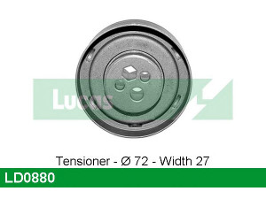 LUCAS ENGINE DRIVE LD0880 įtempiklio skriemulys, paskirstymo diržas
078109243K