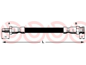 BREMBO T 23 122 stabdžių žarnelė 
 Stabdžių sistema -> Stabdžių žarnelės
1315218080, 18053