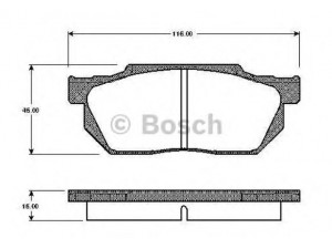 BOSCH 0 986 TB2 102 stabdžių trinkelių rinkinys, diskinis stabdys 
 Techninės priežiūros dalys -> Papildomas remontas
064A5 SB0 670, 45022-SA5-000, 45022-SA5-010