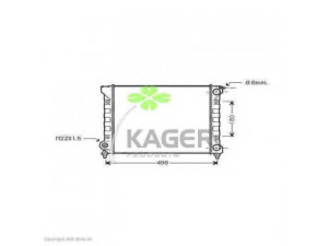 KAGER 31-1175 radiatorius, variklio aušinimas 
 Aušinimo sistema -> Radiatorius/alyvos aušintuvas -> Radiatorius/dalys
191121253D, 191121253K