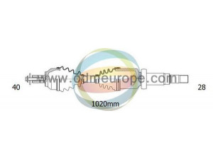 ODM-MULTIPARTS 18-272350 kardaninis velenas 
 Ratų pavara -> Kardaninis velenas
LR002614, LR006706