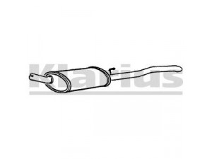 KLARIUS 220112 galinis duslintuvas 
 Išmetimo sistema -> Duslintuvas
852035, 852183, 852309, 90169271