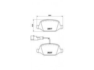 BREMBO P 23 131 stabdžių trinkelių rinkinys, diskinis stabdys 
 Techninės priežiūros dalys -> Papildomas remontas
77365752, 77365752, 77365752