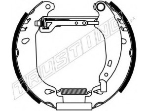 TRUSTING 6165 stabdžių trinkelių komplektas 
 Techninės priežiūros dalys -> Papildomas remontas
7701205755