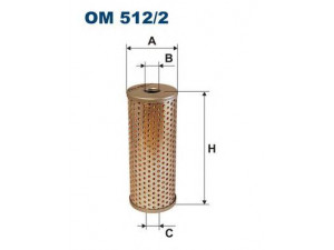 FILTRON OM512/2 alyvos filtras
1855687, 0004662904, 20580233, 7420580233