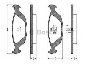 BOSCH 0 986 TB2 083 stabdžių trinkelių rinkinys, diskinis stabdys 
 Techninės priežiūros dalys -> Papildomas remontas
89 67 101, 89 67 119, 89 68 026