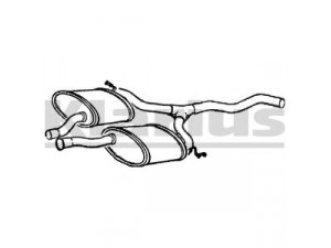 KLARIUS FE310D vidurinis duslintuvas 
 Išmetimo sistema -> Duslintuvas
5024539, 6201331