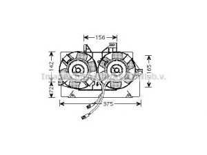 AVA QUALITY COOLING FD7539 ventiliatorius, radiatoriaus 
 Aušinimo sistema -> Oro aušinimas
1013004, 1058001, 1069369, 1102063