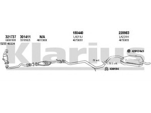 KLARIUS 510243E išmetimo sistema 
 Išmetimo sistema -> Išmetimo sistema, visa