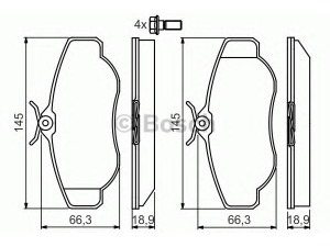 BOSCH 0 986 424 565 stabdžių trinkelių rinkinys, diskinis stabdys 
 Techninės priežiūros dalys -> Papildomas remontas
SFP 0002 10, SFP 1004 60, SFP 1004 80