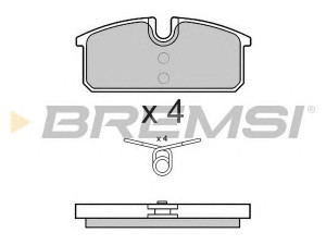 BREMSI BP3542 stabdžių trinkelių rinkinys, diskinis stabdys
440608195R