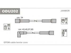 JANMOR ODU202 uždegimo laido komplektas 
 Kibirkšties / kaitinamasis uždegimas -> Uždegimo laidai/jungtys
1612458, 90008240