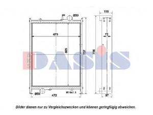 AKS DASIS 440246N radiatorius, variklio aušinimas