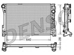 DENSO DRM17043 radiatorius, variklio aušinimas 
 Aušinimo sistema -> Radiatorius/alyvos aušintuvas -> Radiatorius/dalys
A2045000403