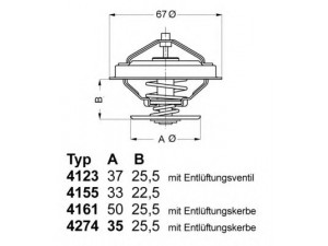 WAHLER 4274.82D termostatas, aušinimo skystis 
 Aušinimo sistema -> Termostatas/tarpiklis -> Thermostat
077 121 113 C, 077 121 113 C