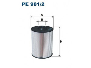 FILTRON PE981/2 kuro filtras 
 Techninės priežiūros dalys -> Papildomas remontas
1471765, 1802 052, 6G9N9176AB, 30794825