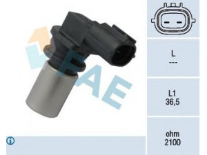 FAE 79316 jutiklis, alkūninio veleno impulsas 
 Variklis -> Variklio elektra
90919-05035, 90919-A5001