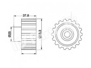 IPS Parts ITB-6705 įtempiklis, paskirstymo diržas
13073-AA000, 13073-AA001, 13073-AA002