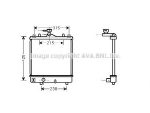 AVA QUALITY COOLING OL2330 radiatorius, variklio aušinimas 
 Aušinimo sistema -> Radiatorius/alyvos aušintuvas -> Radiatorius/dalys
1300220, 09208632