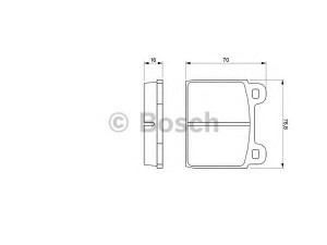 BOSCH 0 986 464 681 stabdžių trinkelių rinkinys, diskinis stabdys 
 Techninės priežiūros dalys -> Papildomas remontas