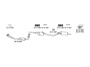 HJS Op_819 išmetimo sistema 
 Išmetimo sistema -> Išmetimo sistema, visa
