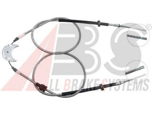 A.B.S. K10665 trosas, stovėjimo stabdys 
 Stabdžių sistema -> Valdymo svirtys/trosai
6139621, 6148322, 6159054