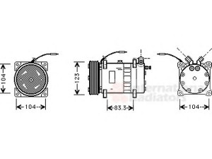 VAN WEZEL 5900K102 kompresorius, oro kondicionierius 
 Oro kondicionavimas -> Kompresorius/dalys
8601545