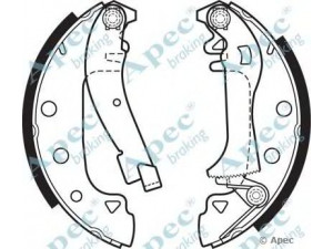 APEC braking SHU339 stabdžių trinkelė 
 Stabdžių sistema -> Būgninis stabdys -> Stabdžių įdėklas/ trinkelė
5920731, 5920732, 5920734