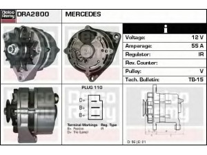 DELCO REMY DRA2800 kintamosios srovės generatorius 
 Elektros įranga -> Kint. sr. generatorius/dalys -> Kintamosios srovės generatorius
