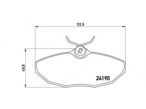 BREMBO P 36 015 stabdžių trinkelių rinkinys, diskinis stabdys 
 Techninės priežiūros dalys -> Papildomas remontas
C2C8342