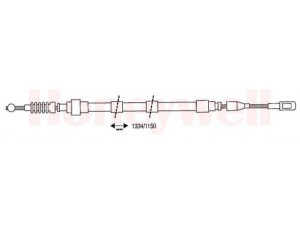 BENDIX 432050B trosas, stovėjimo stabdys 
 Stabdžių sistema -> Valdymo svirtys/trosai
321609721E