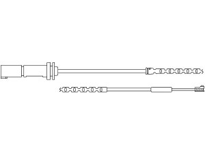 KAWE WS0298A įspėjimo kontaktas, stabdžių trinkelių susidėvėjimas 
 Stabdžių sistema -> Susidėvėjimo indikatorius, stabdžių trinkelės
3435 6792 571