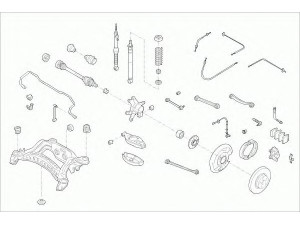 SACHS MERCE-E-KLA-RS003 vairavimo mechanizmas; rato pakaba 
 Ašies montavimas/vairavimo mechanizmas/ratai -> Prekių paieška pagal schemą