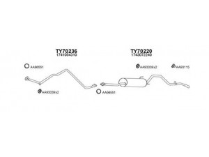 VENEPORTE 700033 išmetimo sistema 
 Išmetimo sistema -> Išmetimo sistema, visa