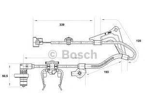 BOSCH 0 265 001 416 jutiklis, rato greitis 
 Elektros įranga -> Jutikliai
89542 05010, 89542 05020, 89542 990DL
