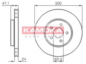 KAMOKA 1032250 stabdžių diskas 
 Stabdžių sistema -> Diskinis stabdys -> Stabdžių diskas
1321488, 1376118, 4097477, 4097478